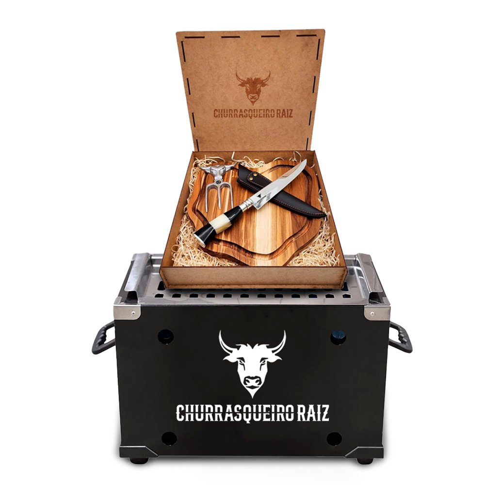 Kit Churrasqueiro Raiz - Foto lateral